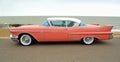 Classic Pink Cadillac Coupe de Ville