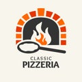 Classic Pizzeria logotype Royalty Free Stock Photo