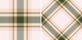 Classic plaid pattern with soft earth tones. Ideal for backgrounds, textiles, or graphic designs. Seamless, versatile, and Royalty Free Stock Photo