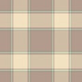 Classic plaid pattern. Tartan fabric texture in neutral tones. Seamless repeatable design perfect for backgrounds, textiles, or Royalty Free Stock Photo