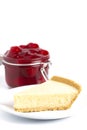 Classic Plain No Bake Cheesecake in a Graham Cracker Crust and C