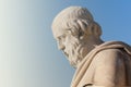 Classic statue of philosopher Plato