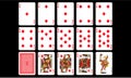 Playing Cards Diams vector. Royalty Free Stock Photo