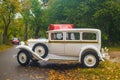 Classic Polish vintage car CWS T-1 replica driving