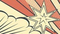 Classic pop art comic book explosion speech bubble, vector design Generative AI Royalty Free Stock Photo