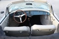 Classic Porsche interior dashboard and steering wheel in La Canada Flintridge, California, USA Royalty Free Stock Photo