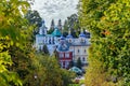 Pskovo-Pechersky Dormition Monastery. Pskov region, Russia Royalty Free Stock Photo