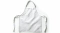 Classic pristine white kitchen apron for culinary professionals and home cooks versatile protective garment for cooking baking Royalty Free Stock Photo