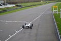 Classic race car at the 74th members meeting practice day at Goodwood motor circuit.