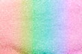 Classic rainbow glitter background - selective focus and stylish