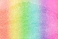 Classic rainbow glitter background - selective focus and stylish