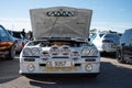 Classic rally car Opel Manta B2 400 in street Royalty Free Stock Photo