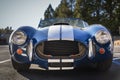 Classic rare American muscle car, blue Ford Shelby Cobra 427 in Placerville CA