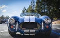 Classic rare American muscle car, blue Ford Shelby Cobra 427 in Placerville CA Royalty Free Stock Photo