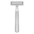 Classic razor icon, outline style