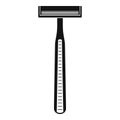 Classic razor icon, simple style