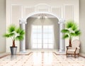 Classic Realistic Interior Design Royalty Free Stock Photo