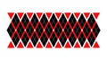 Classic Red and Black Argyle Pattern Background, vector design Generative AI Royalty Free Stock Photo