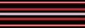 Classic red, black white vector striped seamless border. Banner of thin and thick stripes. Elegant linear horizontal Royalty Free Stock Photo