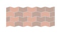 Red Brick Wall Texture Construction Pattern, vector design Generative AI Royalty Free Stock Photo