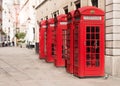 Classic Red British Phone Boxes