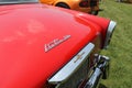 Classic Brit car rear details closeup Royalty Free Stock Photo