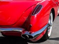 Classic Red Corvette Details