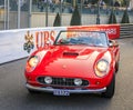 Classic red Ferrari California Spider in front of Monte Carlo Casino, Monaco Royalty Free Stock Photo