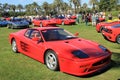 Classic red Ferrari 512tr sports car Royalty Free Stock Photo