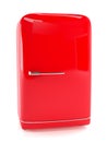 Classic red fridge Royalty Free Stock Photo