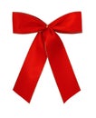 Classic red giftbow Royalty Free Stock Photo