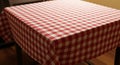 Classic Red Gingham Tablecloth Pattern Royalty Free Stock Photo