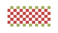 Classic Red & Green Checkerboard Repeating Pattern, vector design Generative AI Royalty Free Stock Photo