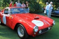 Classic red italian racing car at event Royalty Free Stock Photo