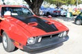 Classic red muscle car Royalty Free Stock Photo