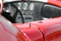 Classic red racing car detail