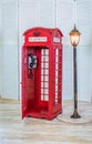 Classic red telephone booth Royalty Free Stock Photo