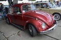 1968 classic red Volkswagen beetle car Royalty Free Stock Photo