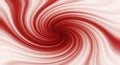 Classic red and white candy cane swirl vortex pattern with a hypnotic effect Royalty Free Stock Photo