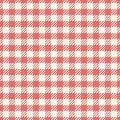 Classic red and white checkered pattern, a timeless design. Ideal for backgrounds, textiles, and adding a rustic or vintage touch Royalty Free Stock Photo
