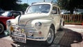 Classic Renault car in rally, Tarifa, Spain