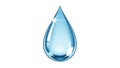 A classic representation of a water drop with dimensions suggesting three Royalty Free Stock Photo