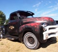 Classic Restored Red And Black Truck