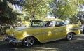 Classic Restored Yellow Pontiac Laurentian Royalty Free Stock Photo