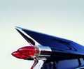 Classic retro 50's chrome car tail fin Royalty Free Stock Photo