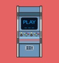 Classic Retro Arcade Game Machine. Royalty Free Stock Photo