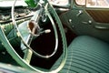 Classic retro green car