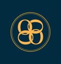 Classic and retro monogram logo