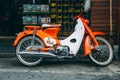 Classic retro motorcycle Honda super cub 110cc