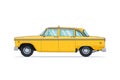 Classic retro New York yellow taxi 60s